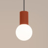 Lampada a sospensione HALO 1 rosso ocra