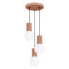 Pendant lamp HALO 3P mocha