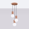 Lampe suspendue HALO 3P moka