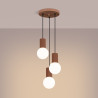 Pendant lamp HALO 3P mocha