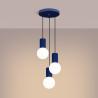 Pendant lamp HALO 3P ultramarine