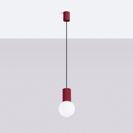 Pendant lamp HALO 1 burgundy