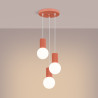 Pendant lamp HALO 3P peach