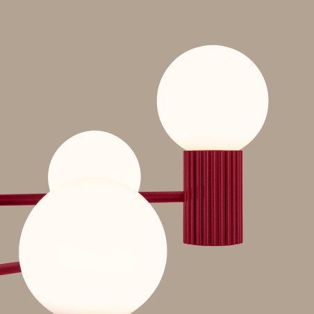 Lampadario HALO 6 bordeaux