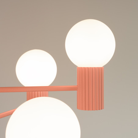 Chandelier HALO 6 peach