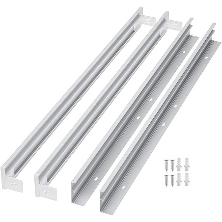 Aluminium surface frame for 60x60cm panel, 70mm height