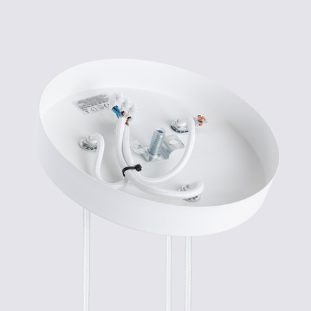 Pendant lamp KARBON 3P white