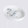 Candeeiro suspenso KARBON 3P branco