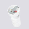 Wall lamp KARBON white with a switch