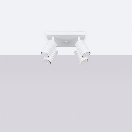 Lampada da soffitto KARBON 4 bianco