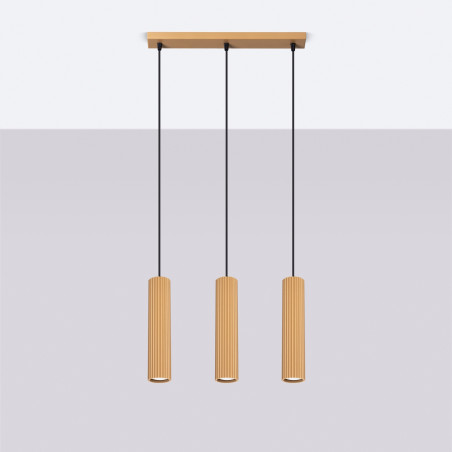 Pendant lamp KARBON 3L gold
