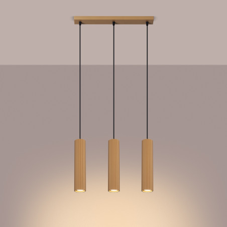 Lampada a sospensione KARBON 3L oro
