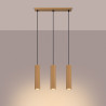 Candeeiro suspenso KARBON 3L dourado