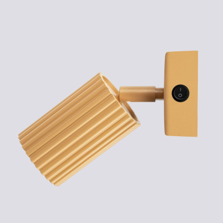 Candeeiro de parede KARBON dourado com interrutor