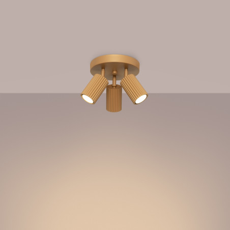 Candeeiro de teto KARBON 3P dourado