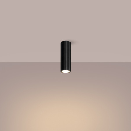 Lampada da soffitto KARBON 20 nero