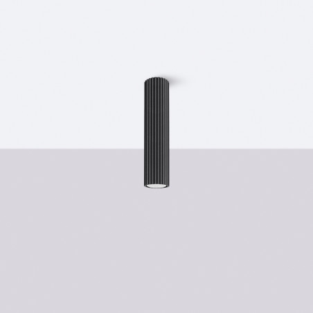 Lampada da soffitto KARBON 30 nero
