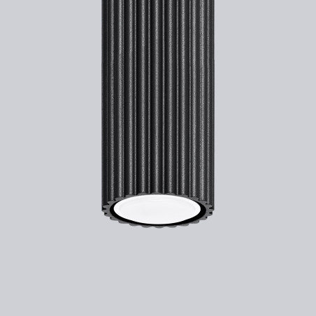 Lampada da soffitto KARBON 30 nero