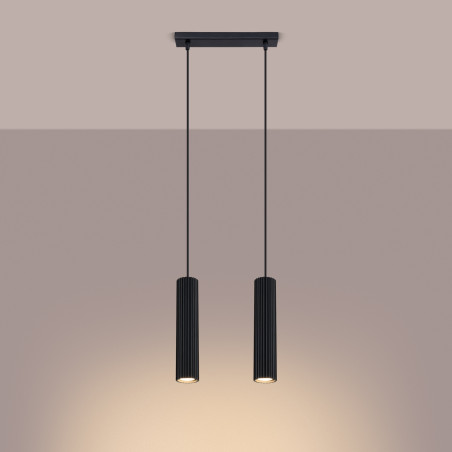 Pendant lamp KARBON 2 black