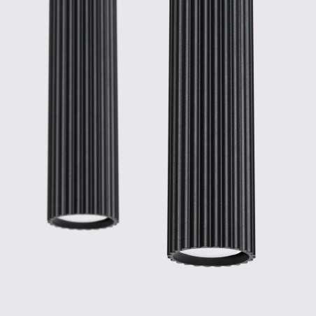 Lampada a sospensione KARBON 2 nero