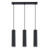 Pendant lamp KARBON 3L black