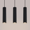 Pendant lamp KARBON 3L black