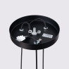 Candeeiro suspenso KARBON 3P preto