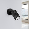 Wall lamp KARBON black with a switch
