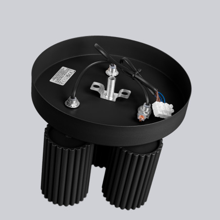 Candeeiro de teto KARBON 3P preto