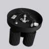Ceiling lamp KARBON 3P black
