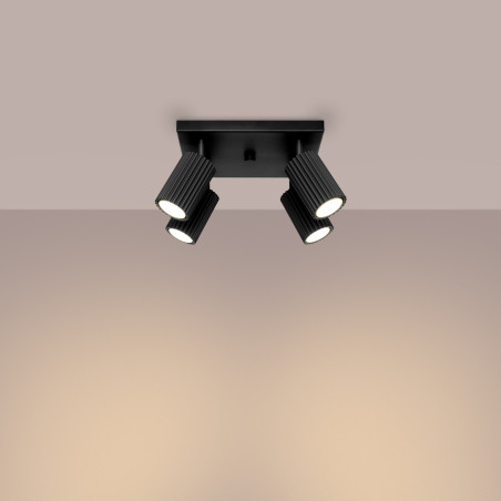 Candeeiro de teto KARBON 4 preto