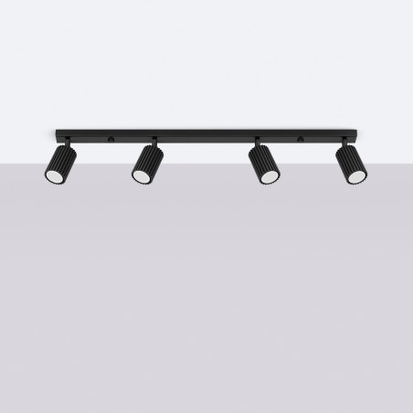 Plafonnier KARBON 4L noir