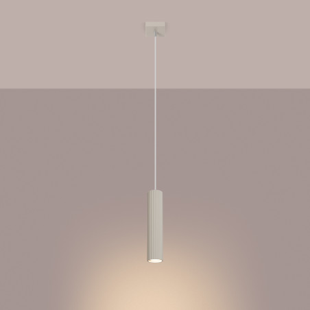 Lampe suspendue KARBON 1 beige