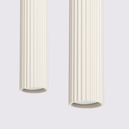 Lámpara colgante KARBON 2 beige
