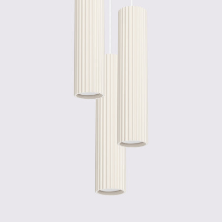 Pendant lamp KARBON 3P beige
