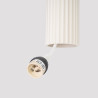 Lámpara colgante KARBON 3P beige