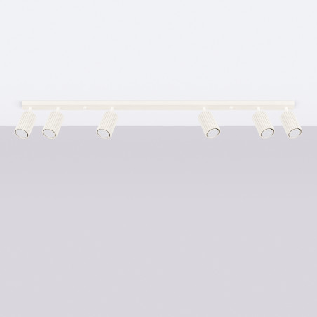 Lampada da soffitto KARBON 6L beige