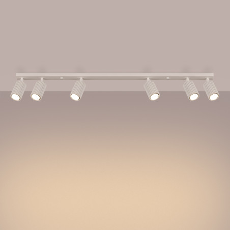 Ceiling lamp KARBON 6L beige