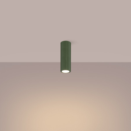 Lampada da soffitto KARBON 20 verde oliva
