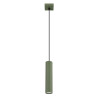 Lámpara colgante KARBON 1 verde oliva