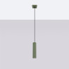 Candeeiro suspenso KARBON 1 verde azeitona