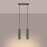 Lampe suspendue KARBON 2 vert olive