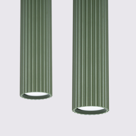 Candeeiro suspenso KARBON 2 verde azeitona