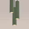 Lampe suspendue KARBON 3P vert olive