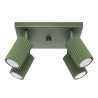 Lampada da soffitto KARBON 4 verde oliva