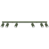 Lampada da soffitto KARBON 6L verde oliva
