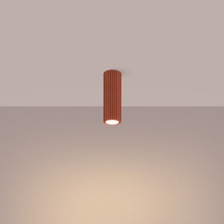 Lampada da soffitto KARBON 20 rosso ocra