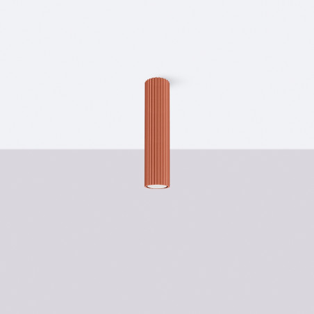 Lampada da soffitto KARBON 30 rosso ocra