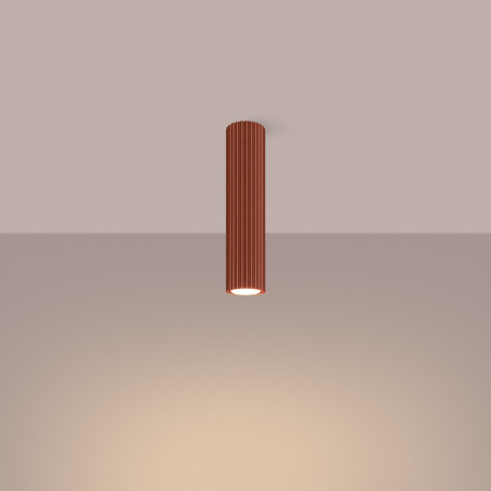 Lampada da soffitto KARBON 30 rosso ocra