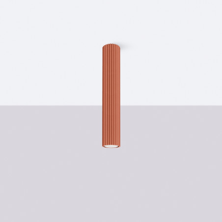 Plafonnier KARBON 40 rouge ocre